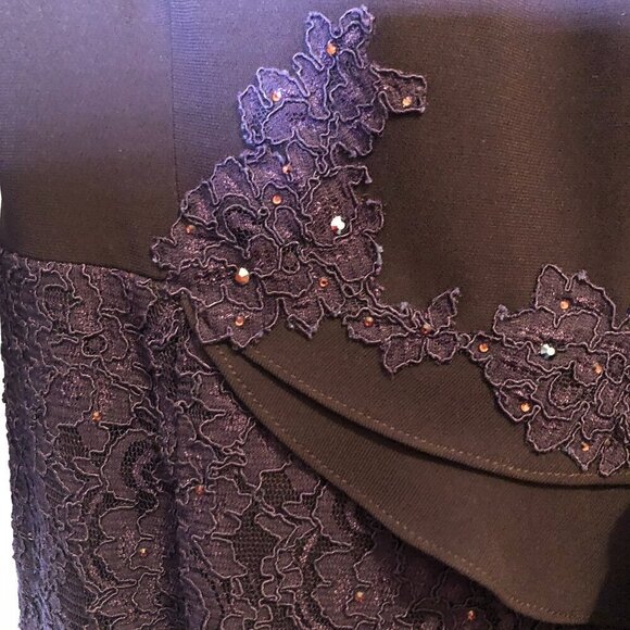 Ideas by Barbara Mother of the Bride Evening Dress Plump/Purple 5252--16 Size M - Picture 3 of 10